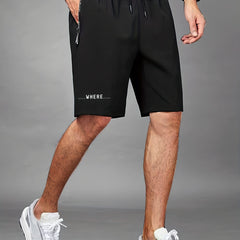 Men's Quick Drying Sport Shorts w/ Zipped Pocket