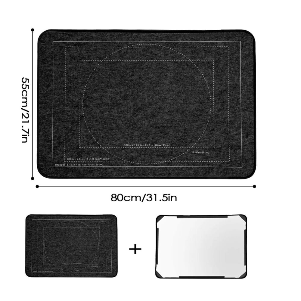 Jigsaw Puzzle Board 32x22 with 6 Sorting Trays & Cover