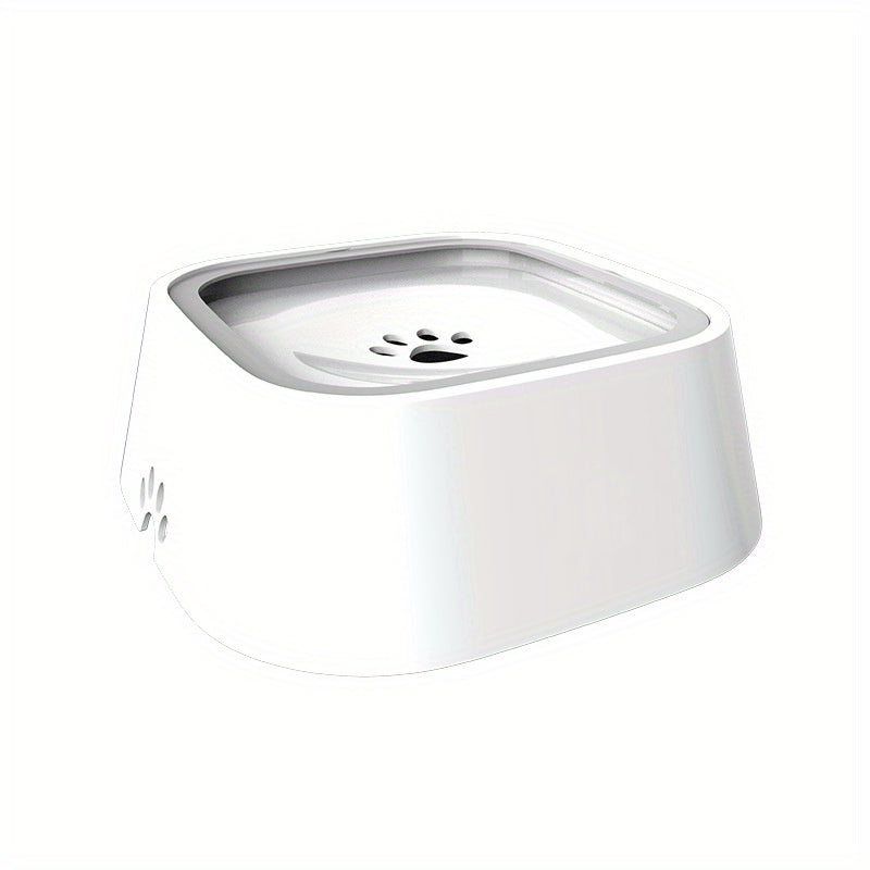 1L Pet Water Bowl No Spill Slow Feeder Dispenser