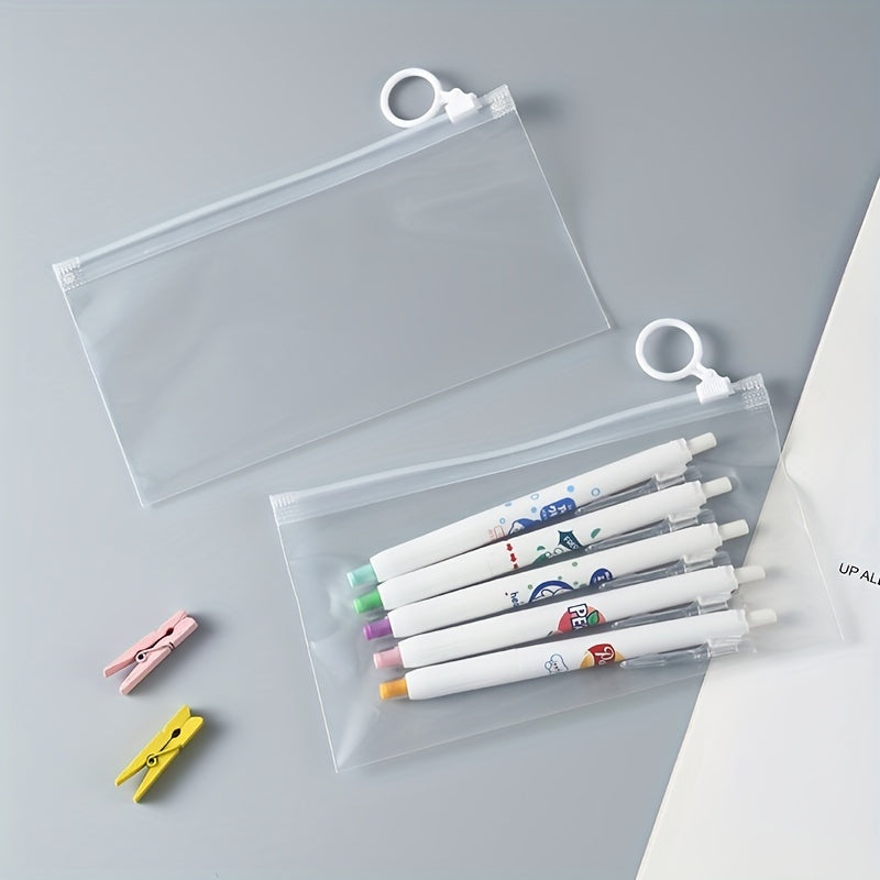 Transparent Waterproof Pencil Case Student Storage