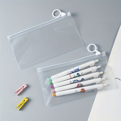 Transparent Waterproof Pencil Case Student Storage