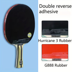 Table Tennis Racket Four-star Horizontal Straight Single Racket