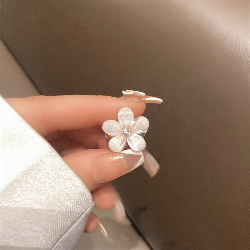 Mini Flower Hair Claws Rhinestone Barrettes Hair Clip Hair Accessories