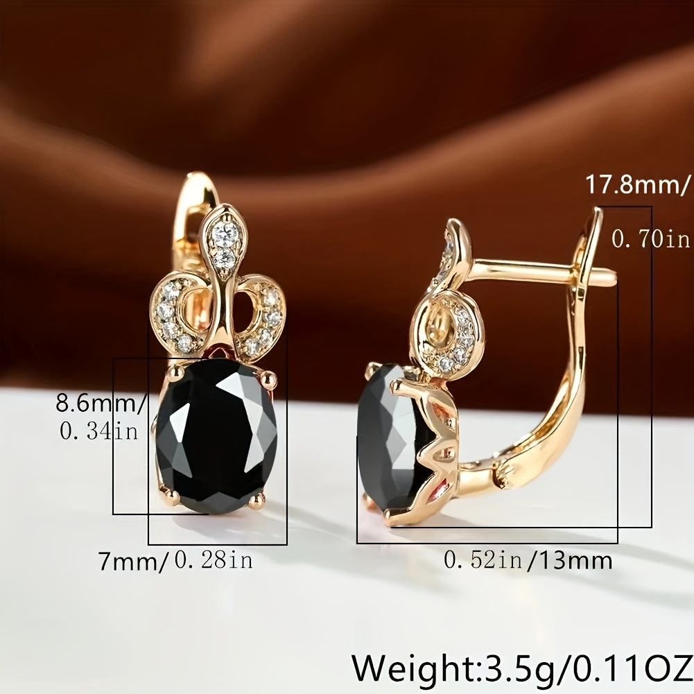 Rainbow Stone Princess Crown Earrings