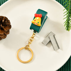 Christmas Mini Stapler Small Stapler With Keychain - Small Gift