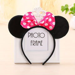 Girls Mouse Ears Headband Dot Bow Headband Head Accessories