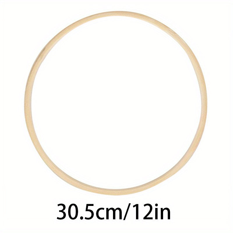 Dream Catcher Bamboo Circle Wall Art Flower Light Cross Stitch Shed Tool