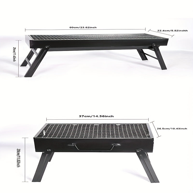 High-Legged Charcoal BBQ Stove with High Grill Rack