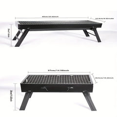 High-Legged Charcoal BBQ Stove with High Grill Rack