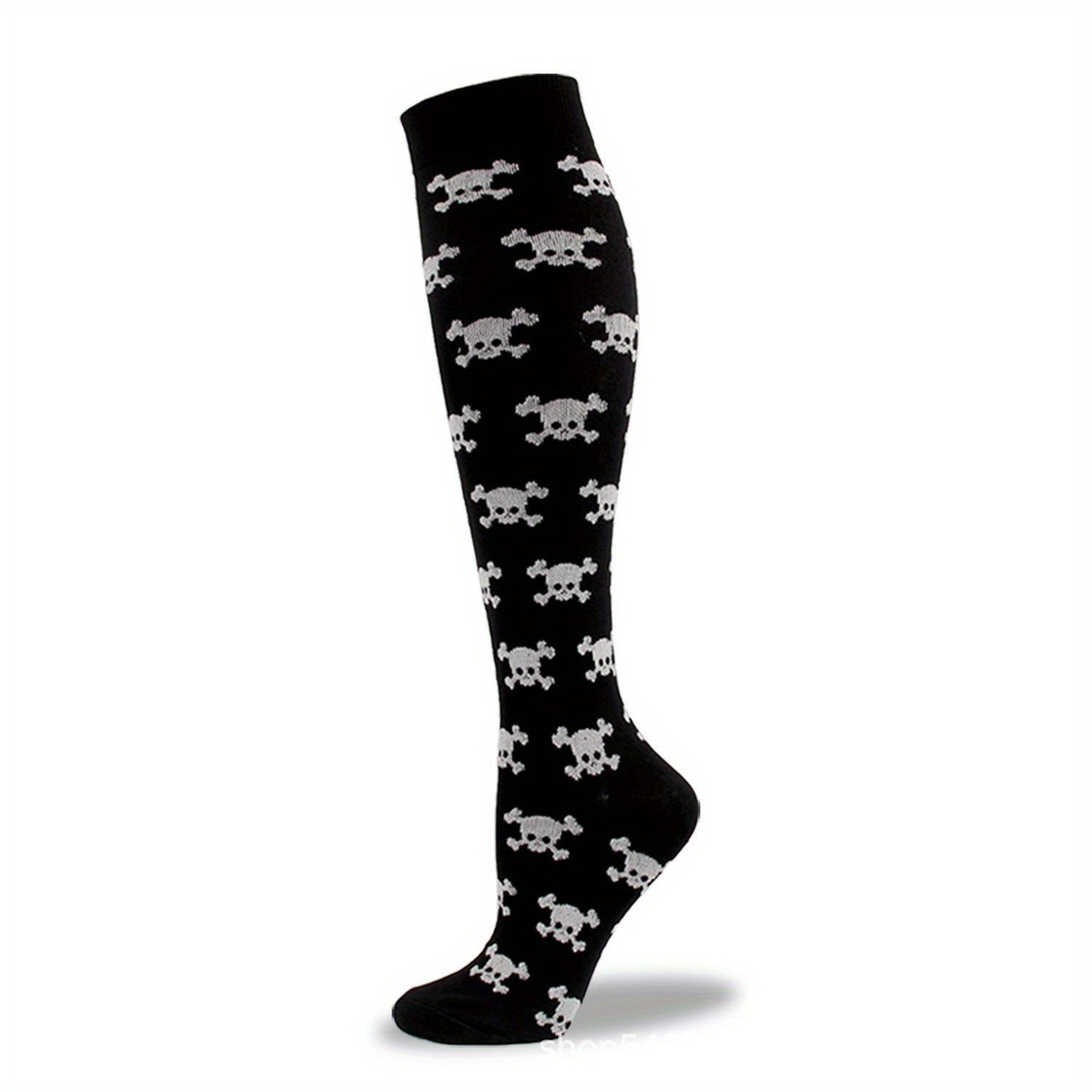 Halloween Skull Over The Calf Socks Decoration Props