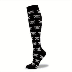 Halloween Skull Over The Calf Socks Decoration Props
