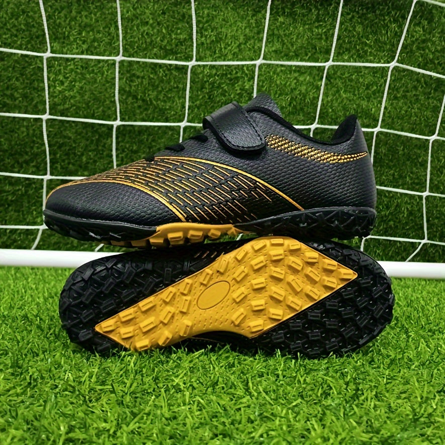 Boy's Turf Football Boots Anti Skid Lace Up TF Soccer Cleats