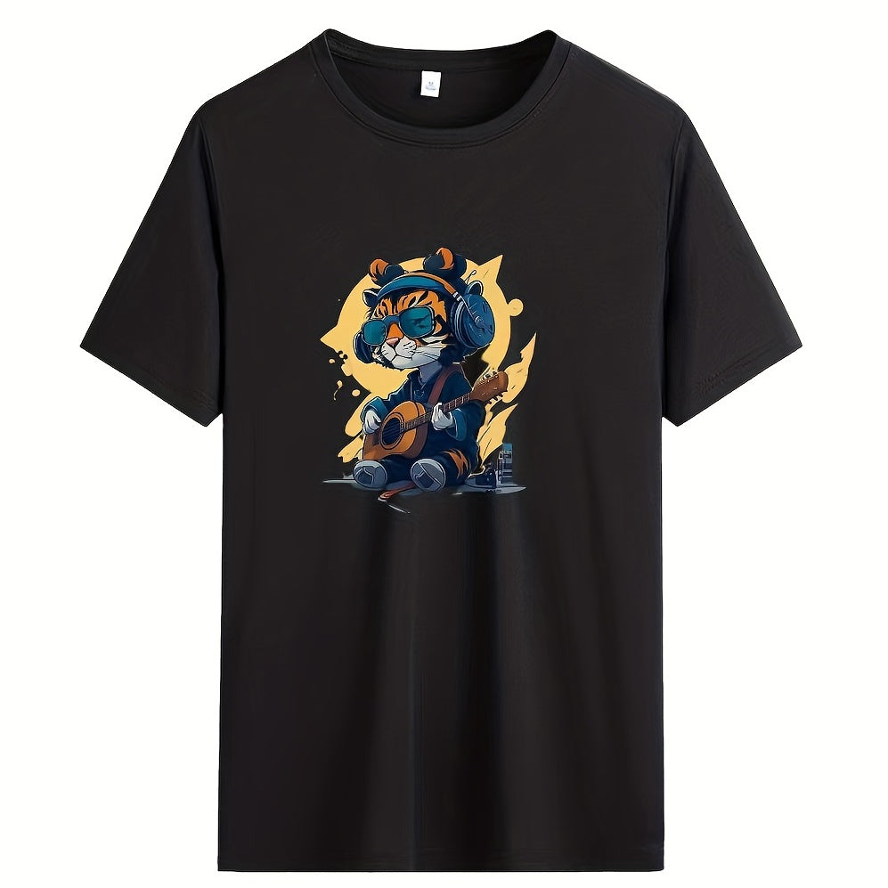 Rock Tiger Heat Transfer Stamping Patches For Men T shirt Hat Pillow