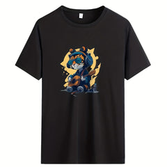Rock Tiger Heat Transfer Stamping Patches For Men T shirt Hat Pillow