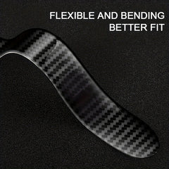 Carbon Fiber Texture Car Door Bowl Protection Stickers Set