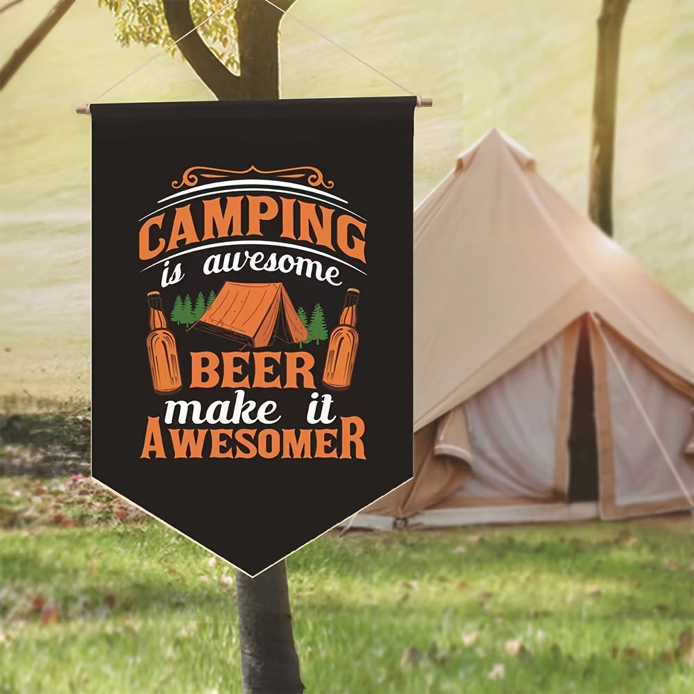 1pc Camping Campsite Flag Garden Decoration Flag