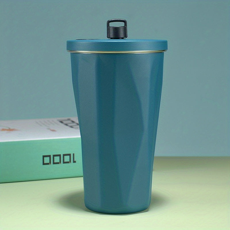 600ml 20.3oz Stainless Steel Coffee Cup Double Layer Insulation Water Cup