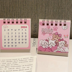 Cartoon Kitten Desk Calendar Student Desktop Book