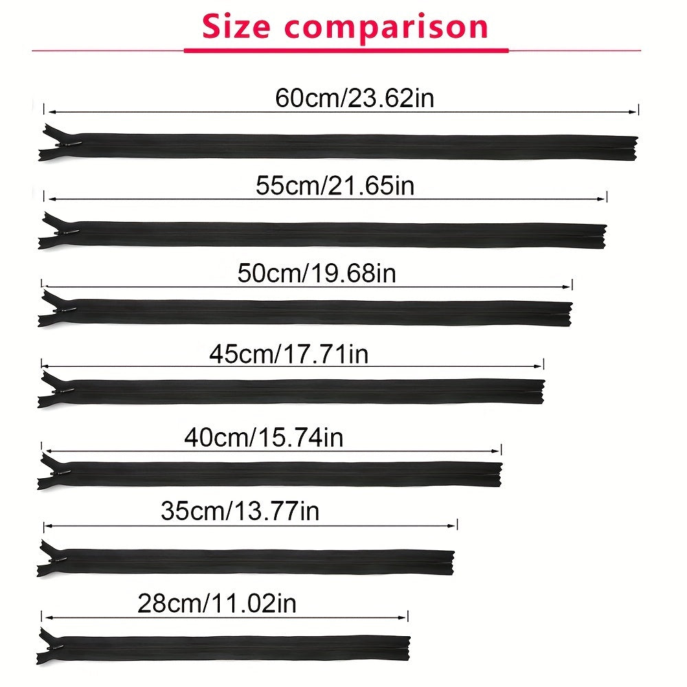 10pcs Pack 3 Nylon Coil Invisible Zipper DIY Sewing Accessories