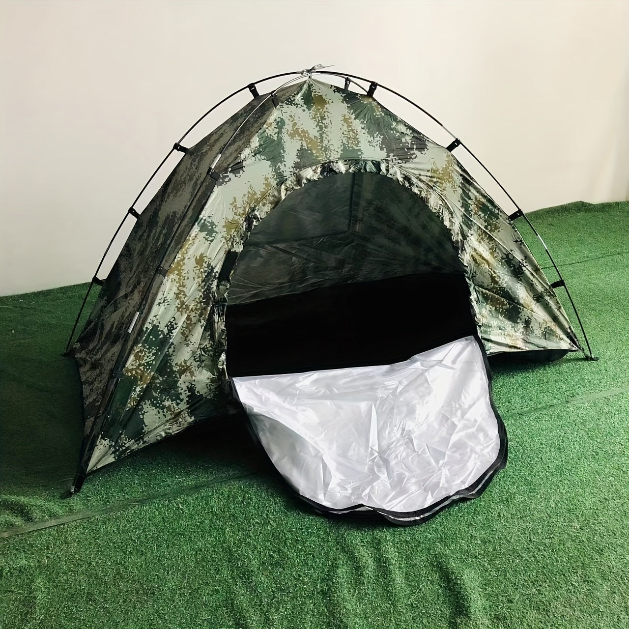 Camouflage Tent Double Layer UV Protection Portable Single