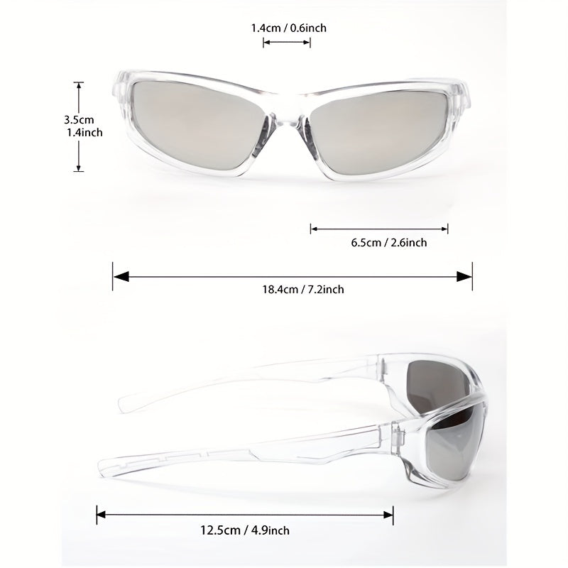 Y2K Wrap Around Sunglasses Gradient Outdoor Glasses UV400