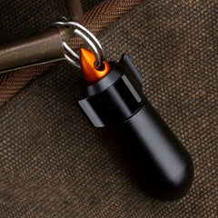 Waterproof Medicine Box Key Ring Camping
