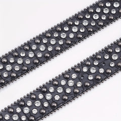 Hip Hop Street Style Diamond Inlaid Leather Belt for Men and Women