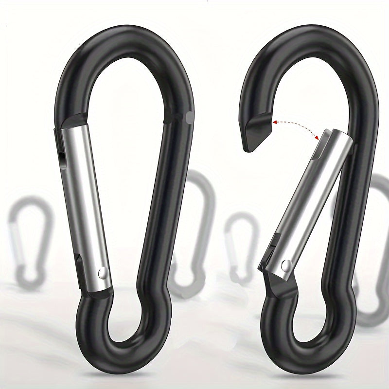 10pcs Aluminum Carabiners for Camping Hiking 4 32 cm