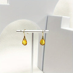 Men's Drop Shape Inlaid Opal Earrings - Four Colors Gemstone Earrings