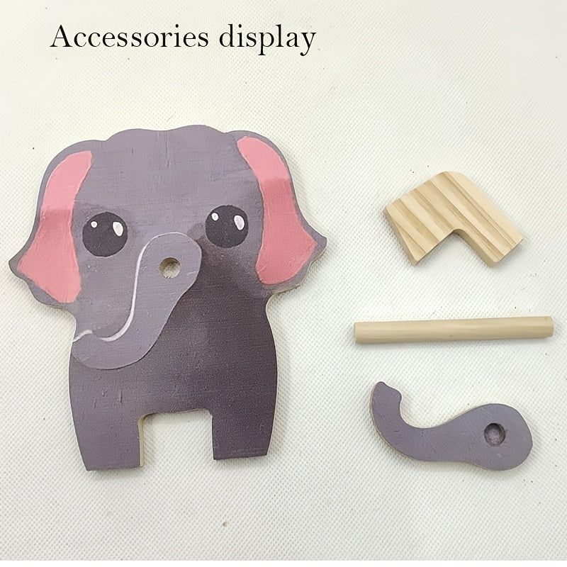 Pine Wood Animal Glasses Stand