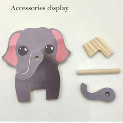 Pine Wood Animal Glasses Stand