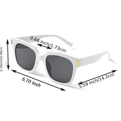 Polarized Square Sunglasses Women Unisex Vintage Stylish Round Glasses