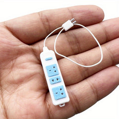 Realistic Pink Power Strip for OB11 Dollhouse Decoration