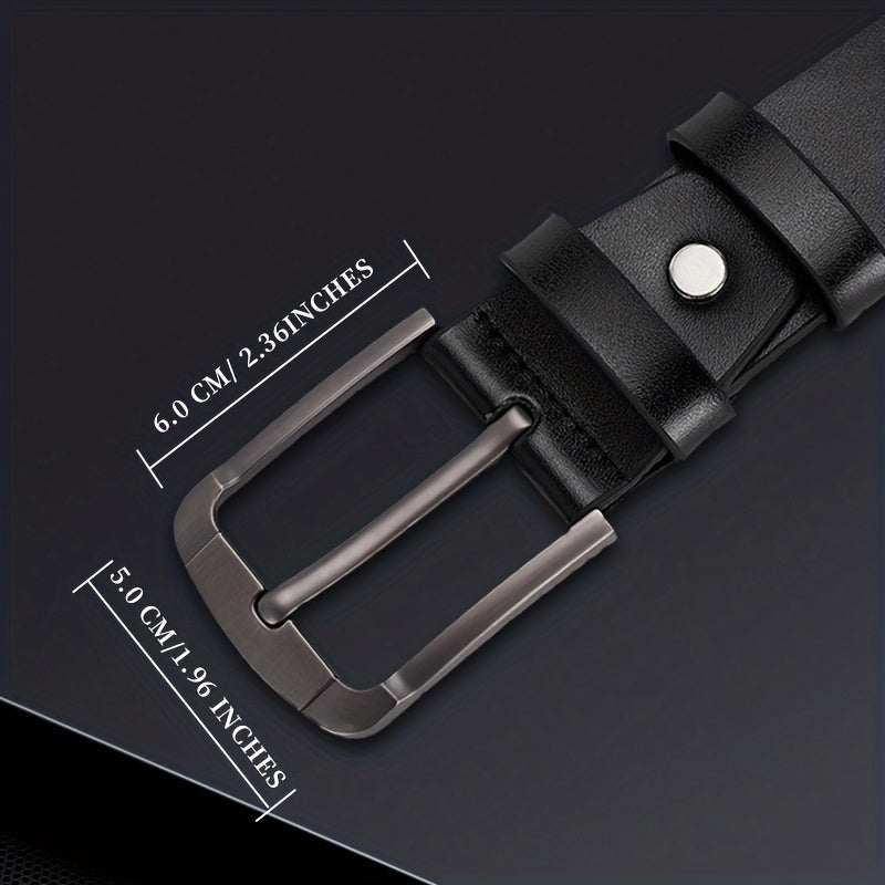 Men's PU Leather Casual Belt For Jeans Pants