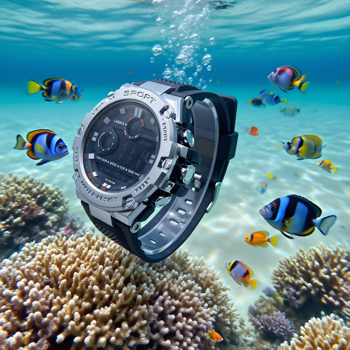 Boys' Digital Watch with Alarm Stopwatch Timer