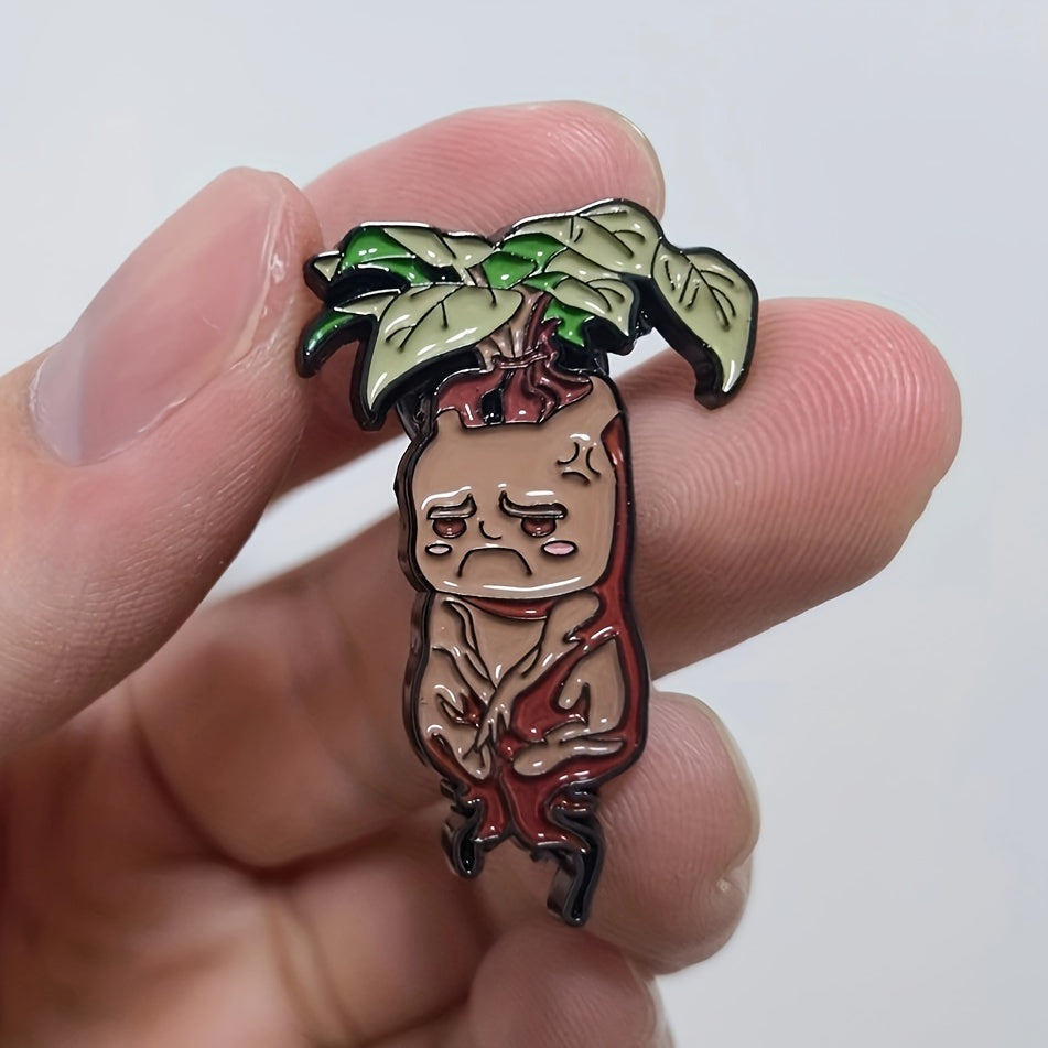 Mandrake Brooch Pin 5.08cm Accessory for Bag, Anime Style Christmas Gift