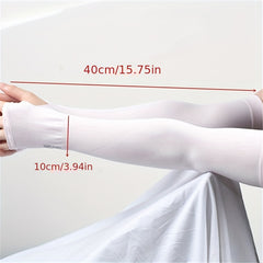 Elastic Ice Gloves Fingerless Gloves UV Protection for Women