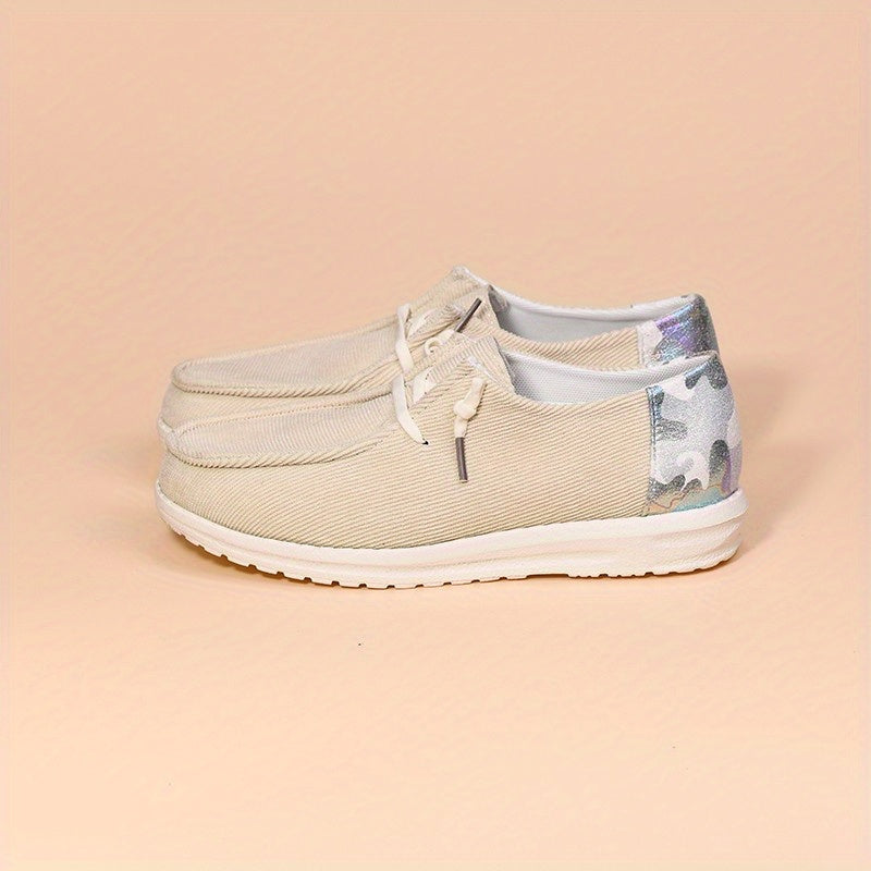 Women's Colorblock Flat Sneakers Slip On Lightweight Non slip Shoes