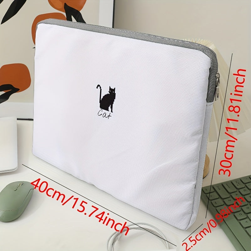 Kitten Pattern Soft Surface Laptop Bag