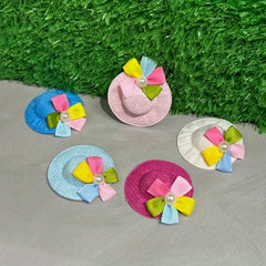 Colourful Mini Doll Hats Set for Dollhouse Decoration