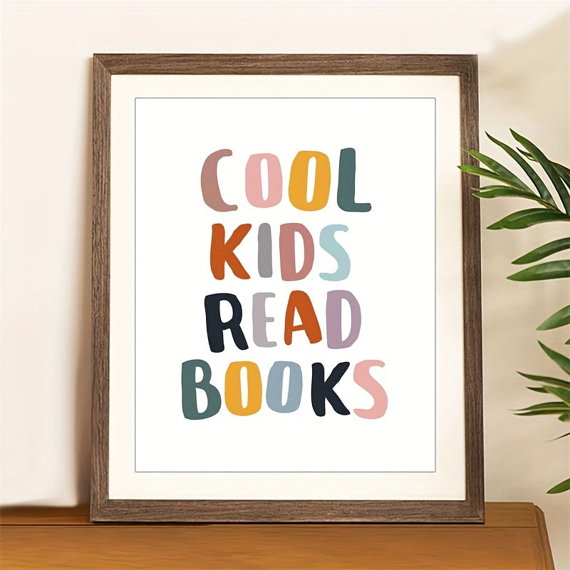 Classroom Students Read Books Wall Decor - Perfect Gift for Book