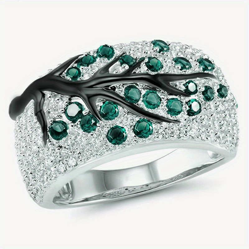 Tree Of Life Zircon Ring For Women & Girls