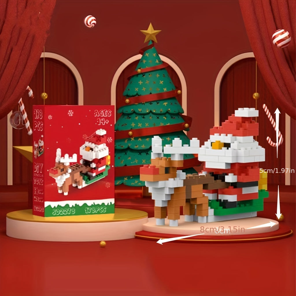 Christmas Building Blocks Collect Snowmen Santa Claus