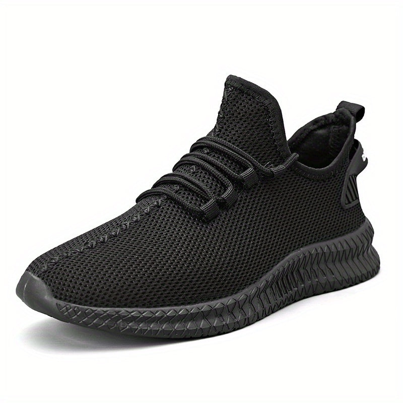 Men's Breathable Lace Up Running Shoes Outdoor Athletic Sneakers