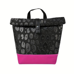 Leopard Print Ice Bag Portable Insulation Bag for Travel Picnic