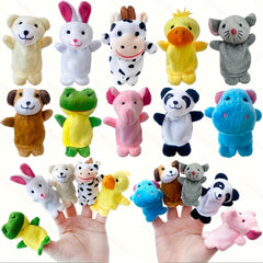 10pcs Mini Animal Finger Puppets Educational Games Creative Play Gift