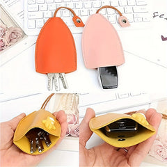 PU Leather Key Case Key Holder Portable Keychain Keyring