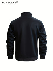 Men's Sports Suit Stand Collar Jacket & Stretch Pants