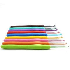 9pcs Colorful Soft Handle Crochet DIY Hand knitting Tools