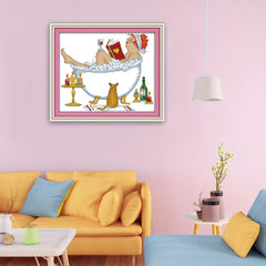 DIY Showering Beauty Cross Stitch Kit 14CT Needlework